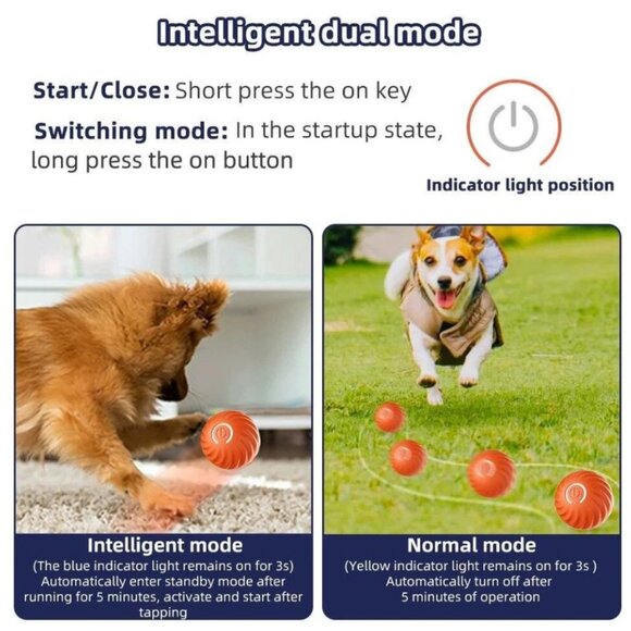 NEW Smart Dog Toy Ball Electronic Interactive Pet Toy Moving Ball USB Automatic - Picture 3 of 4